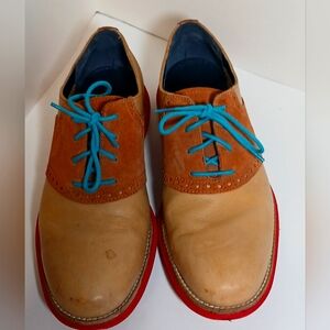 Cole Haan Lunargrand Saddle 9.5m Sndstn/Adb/Red C11245 Size 7.5M